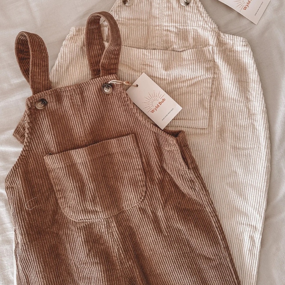 NWT Wild Bub Cord Overalls - 12M